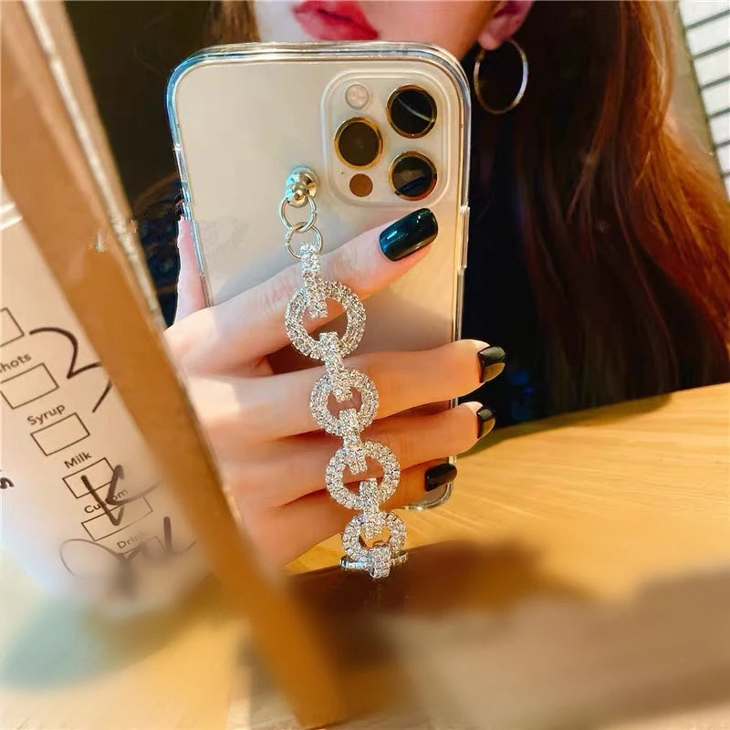 Luxury Glitter Diamond Bracelet Case for iPhone 17
