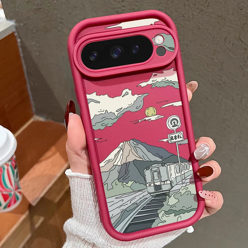 Einfarbige TPU-Hülle Pixel 8 7 Pro 9 XL