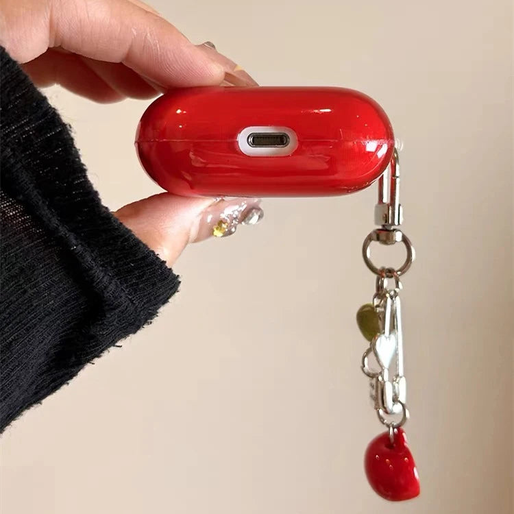 Rote Frucht Silikon Hülle für AirPods
