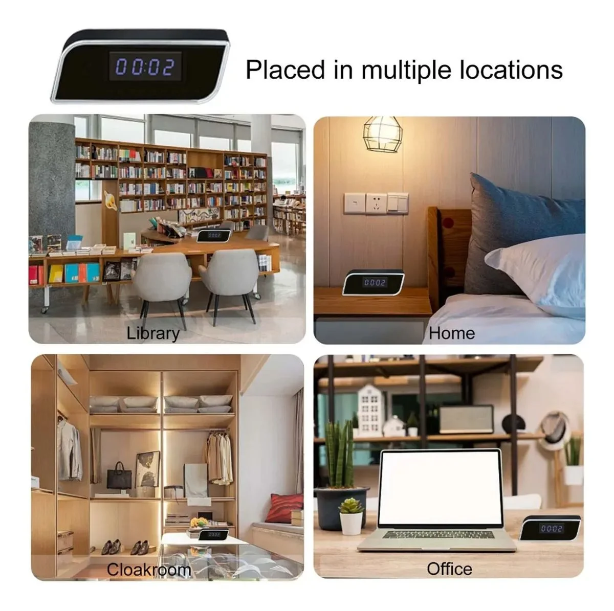 4K Mini-Uhr Kamera mit WLAN und Nachtsicht