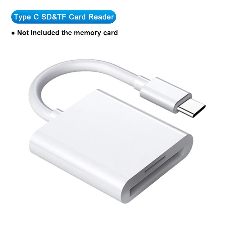 2-in-1 SD TF Kartenleser Adapter für iPhone & Android