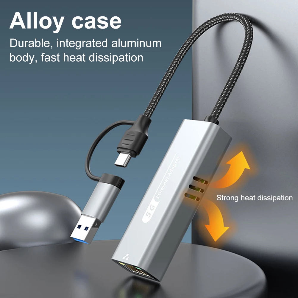 USB-C to RJ45 5Gbps network adapter