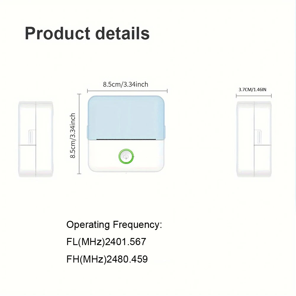 Mini Bluetooth HD-Thermodrucker für Studenten