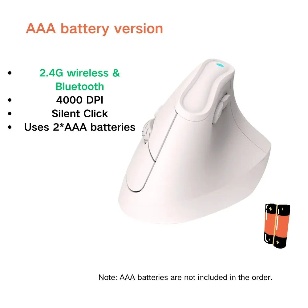 Vertikale ergonomische Bluetooth Maus mit 4000 DPI