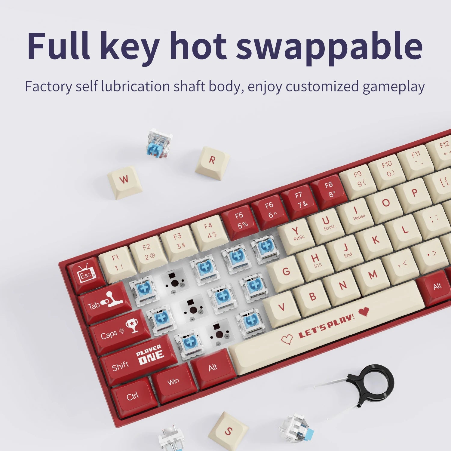 AJAZZ AK680 mechanical 68-key keyboard