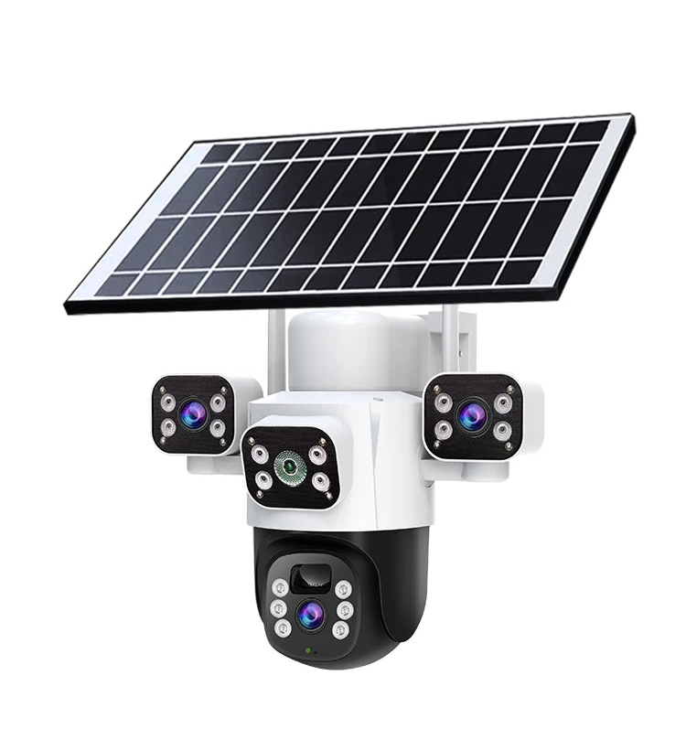 12MP Solar WLAN Überwachungskamera mit PTZ & 6K