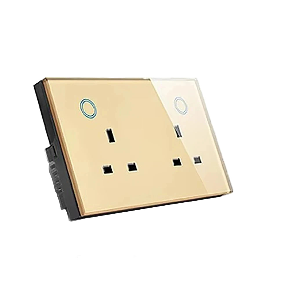 Smarte WLAN-Steckdose UK Dual mit USB-C 20W