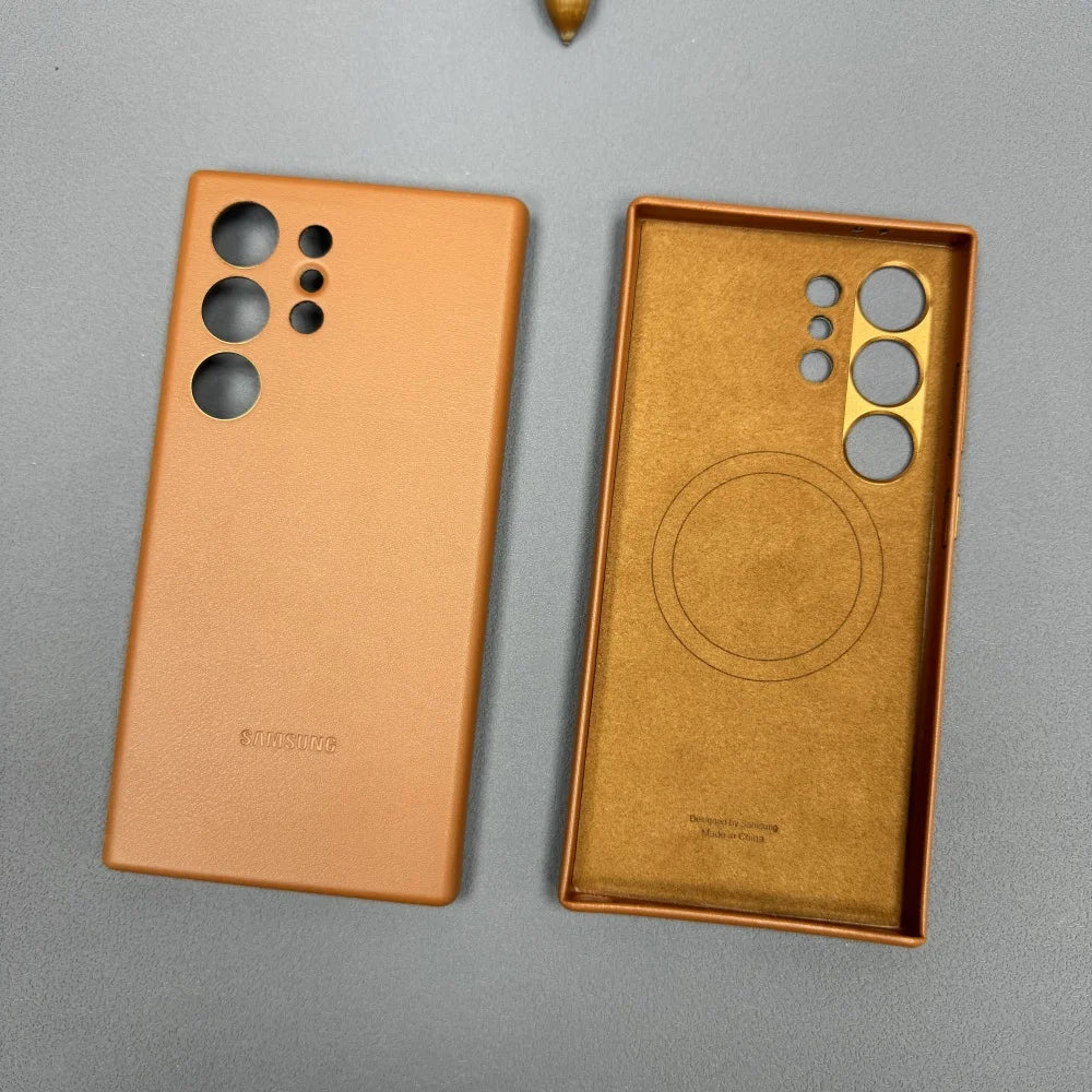 Lederhülle mit Magnet für Galaxy S25 Ultra