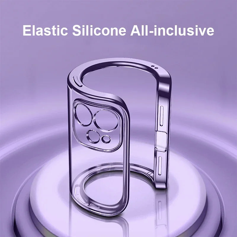 Weiche TPU Hülle mit Klarem Rücken für iPhone 17