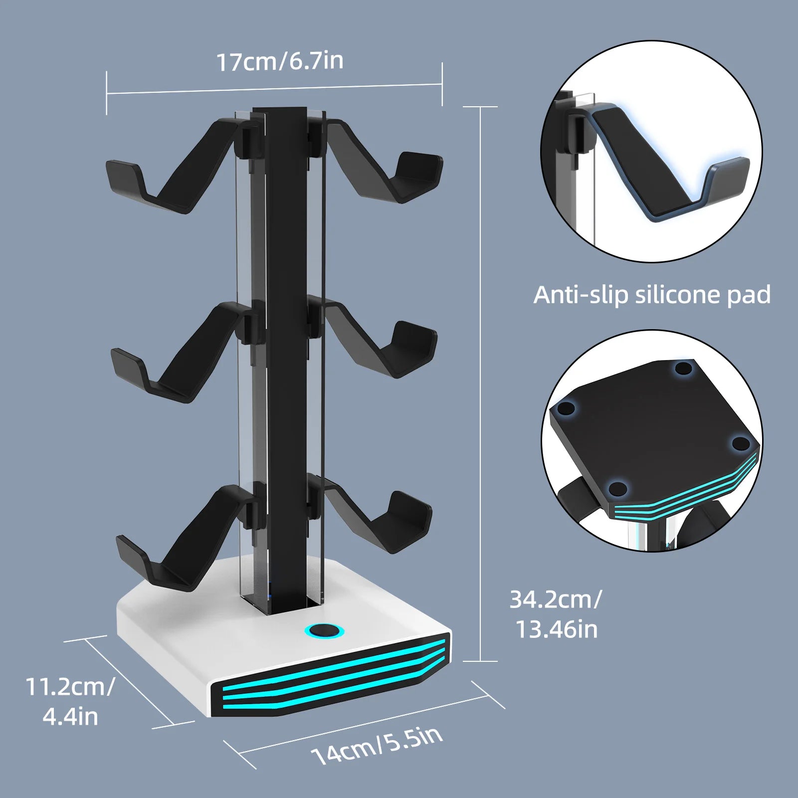 Universal Gaming Controller and Headphone Stand RGB