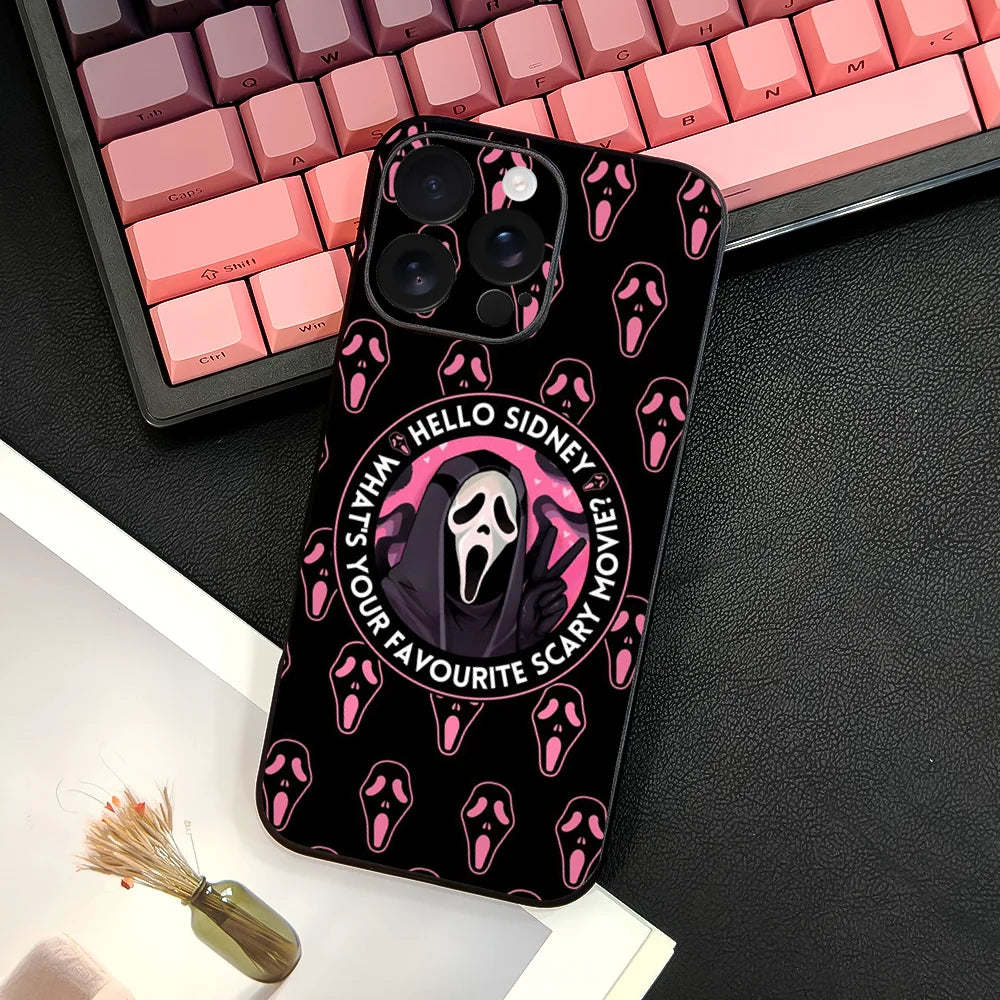 Ghost Face Scream iPhone Case TPU Soft Skin-Friendly