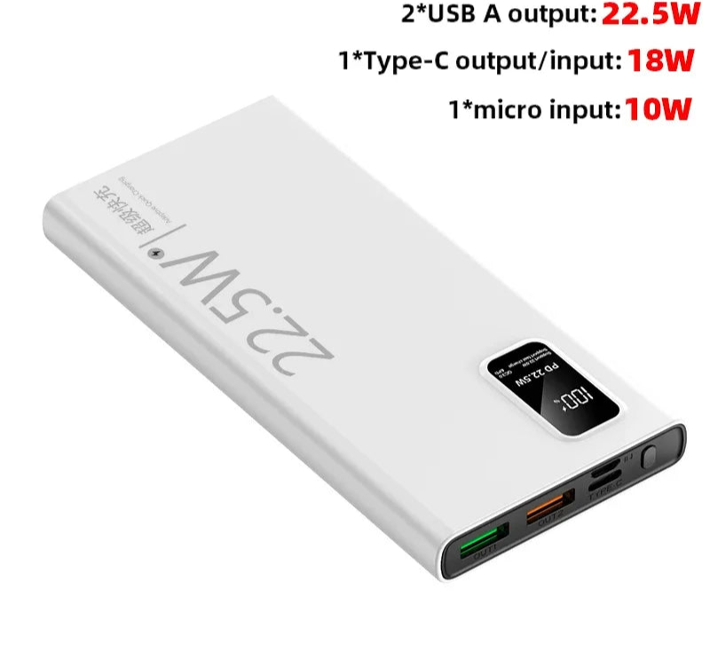 20000mAh Powerbank USB C Schnellladung Ersatzakku