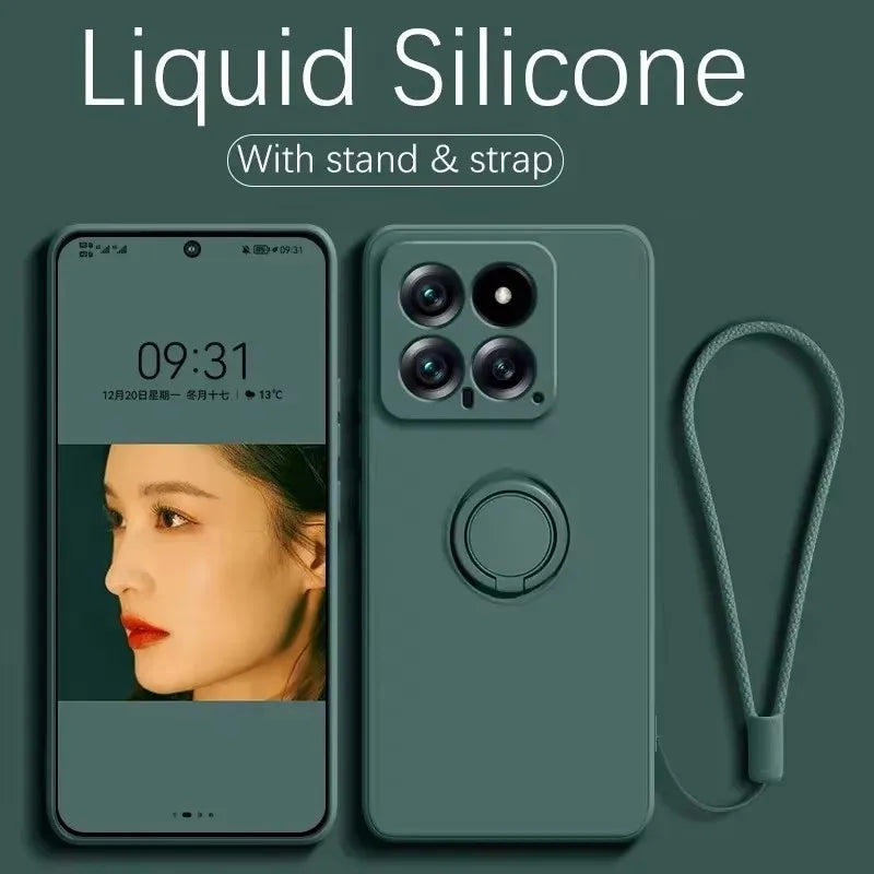 Luxus Silikon Magnet Handyhülle Stand