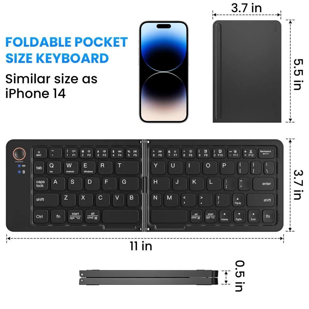 Faltbare Bluetooth-Tastatur Mini