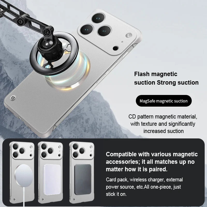 Ultradünne magnetische Metallic Magsafe Hülle