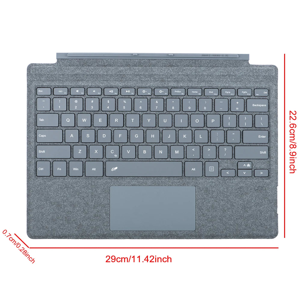 Bluetooth Tastatur mit Beleuchtung für Surface Pro 3–7+