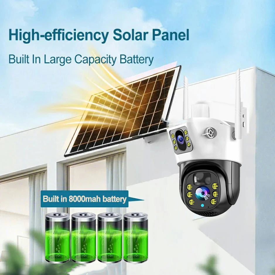 WiFi Dual-Lens Camera 4G Solar Night Vision Outdoor