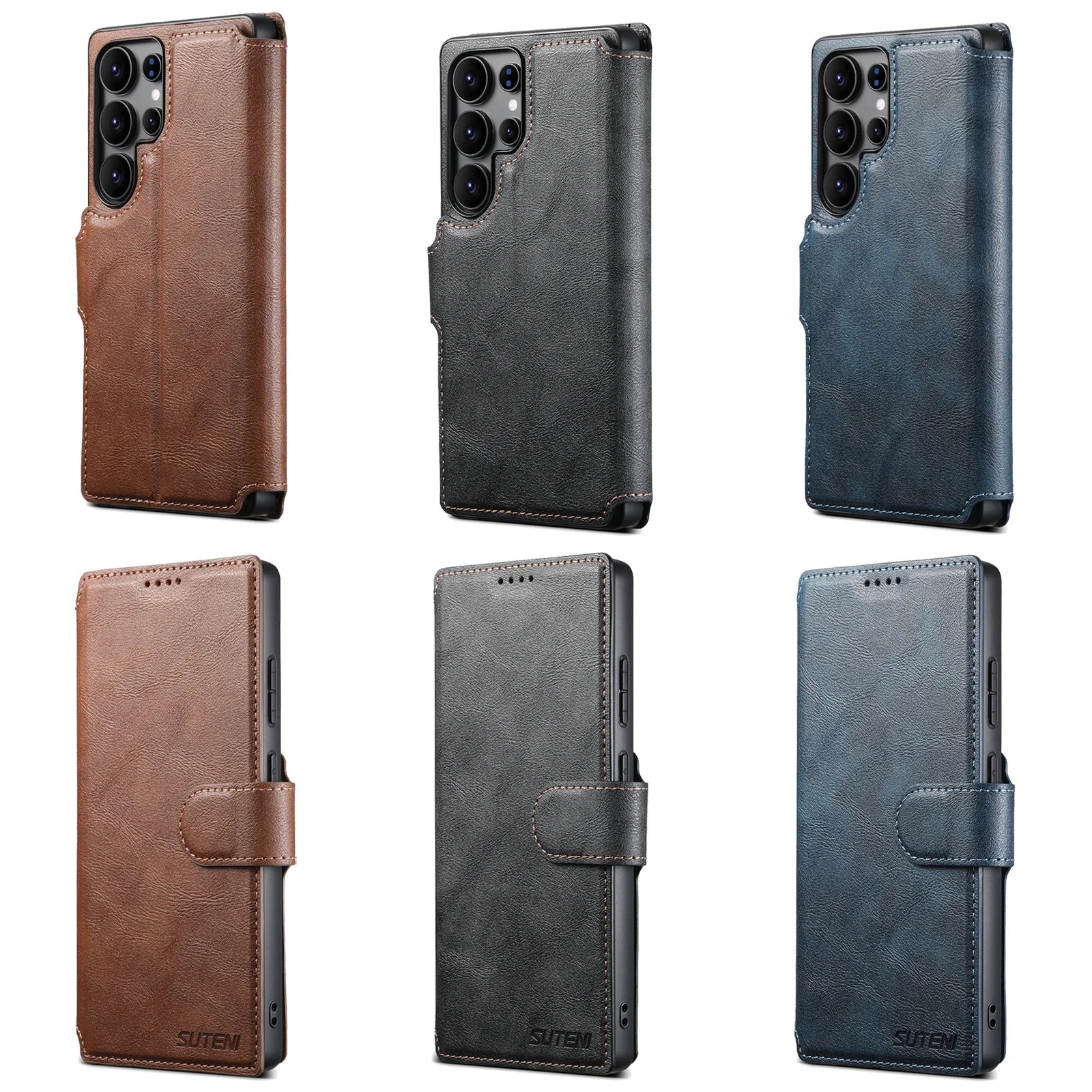 PU Leder Hülle für Samsung S23 S24 S25