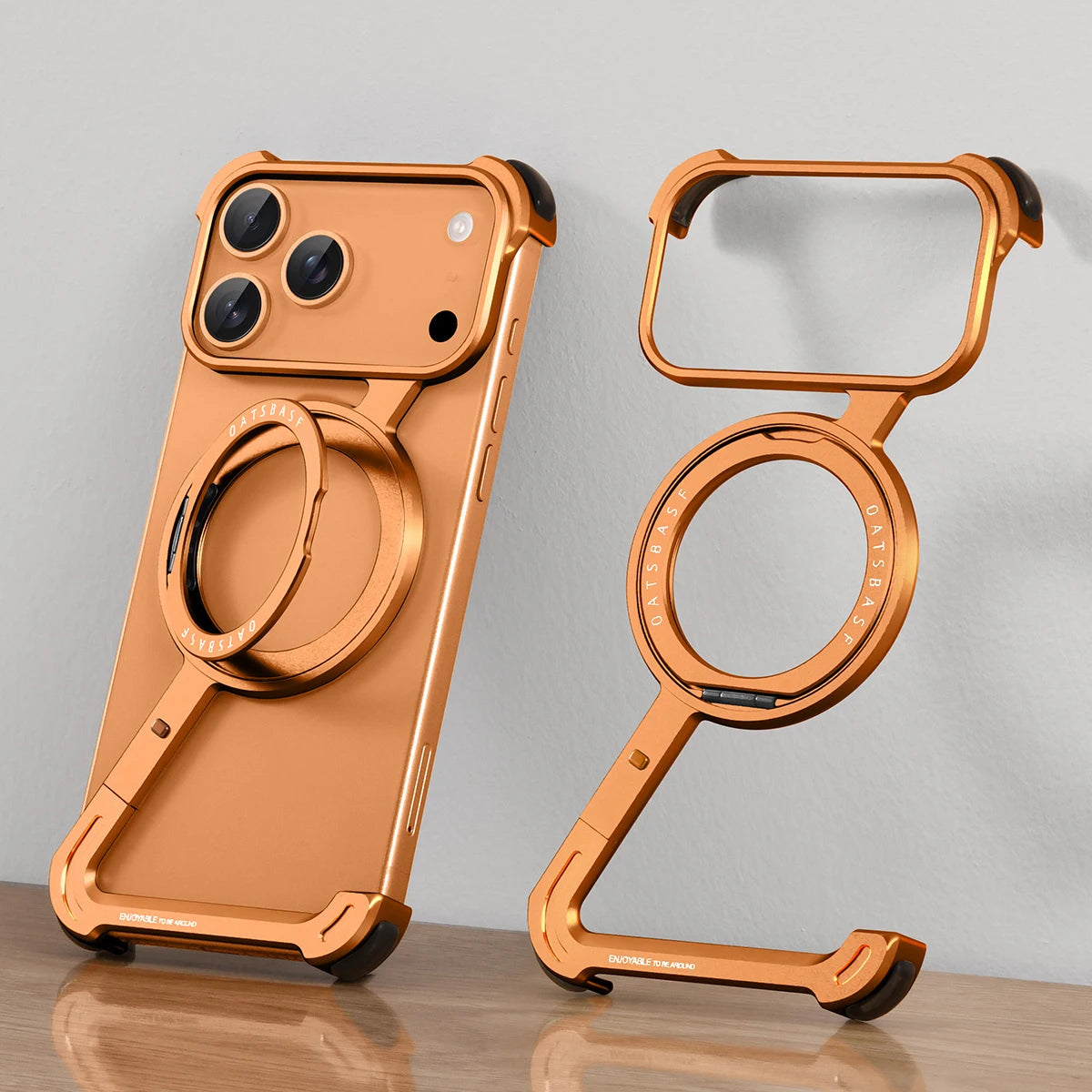 Hülle für iPhone 17 Pro Max Air mit 360° Drehbarer Ringhalter