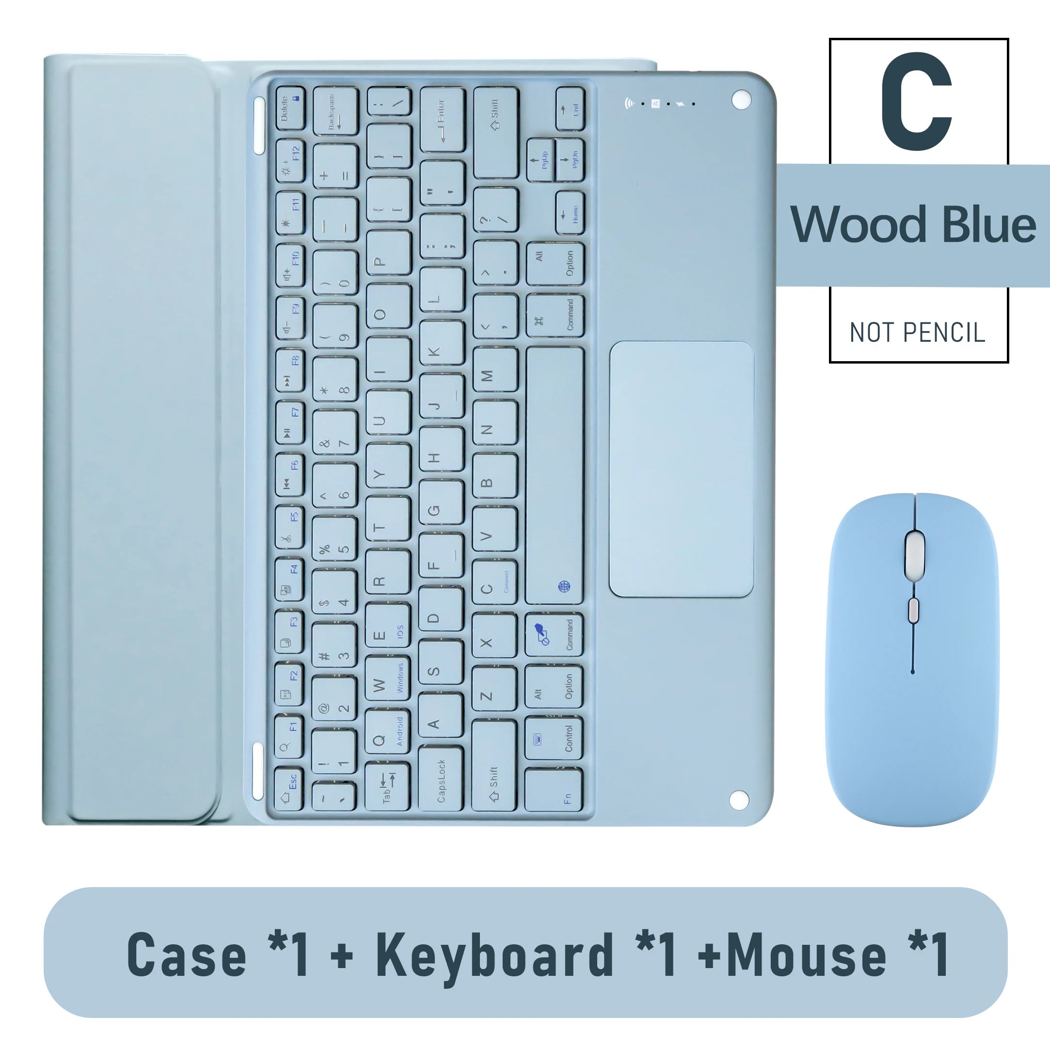 Kabellose Tastatur & Maus für iPad Hülle