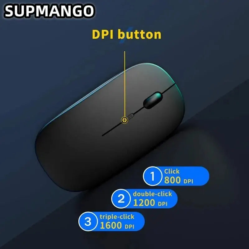 Ergonomische kabellose Gaming-Maus, leise, tragbar