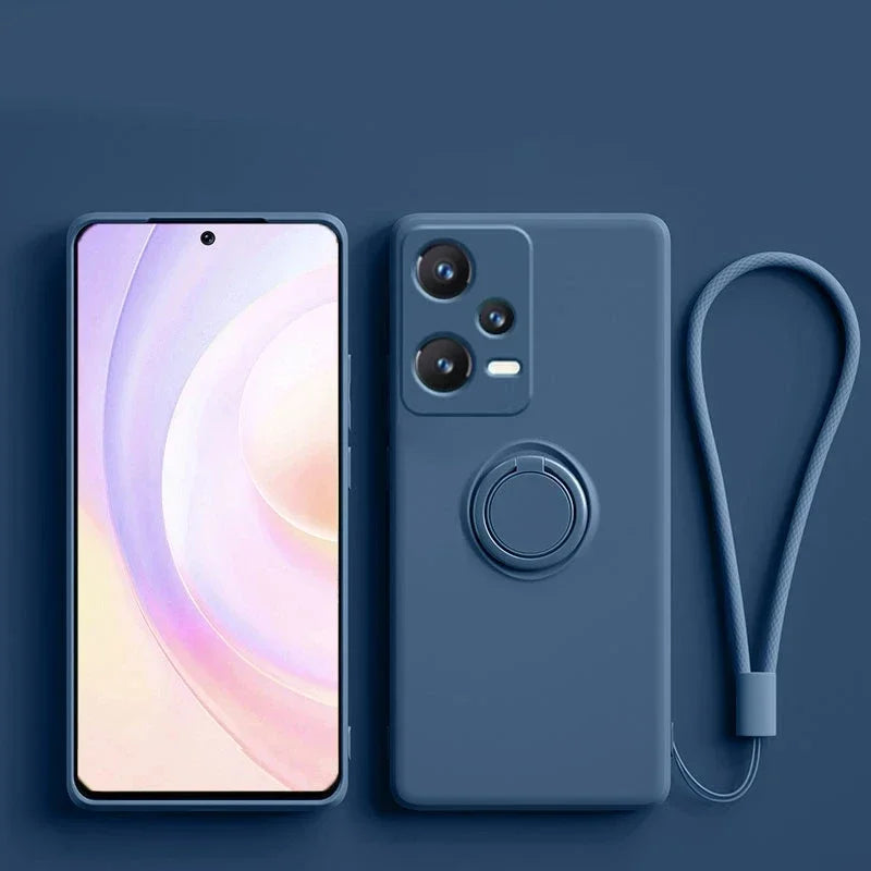 Silikonhülle mit Ring für Xiaomi & Redmi