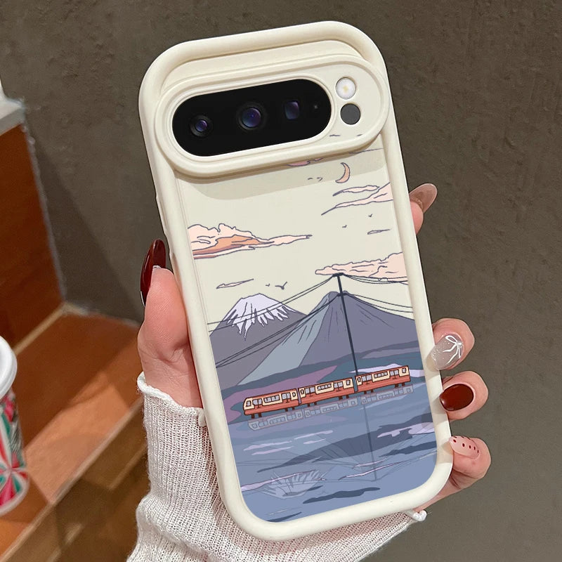 Einfarbige TPU-Hülle Pixel 8 7 Pro 9 XL