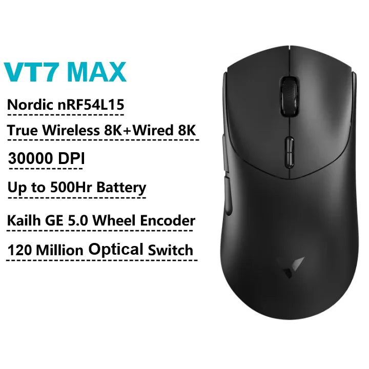 Leichte Wireless Gaming-Maus mit 8K Polling-Rate