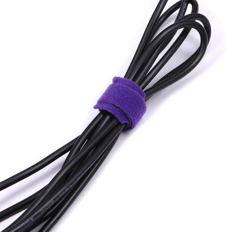 Lila Nylon Kabelbinder Set – Wiederverwendbare Riemen