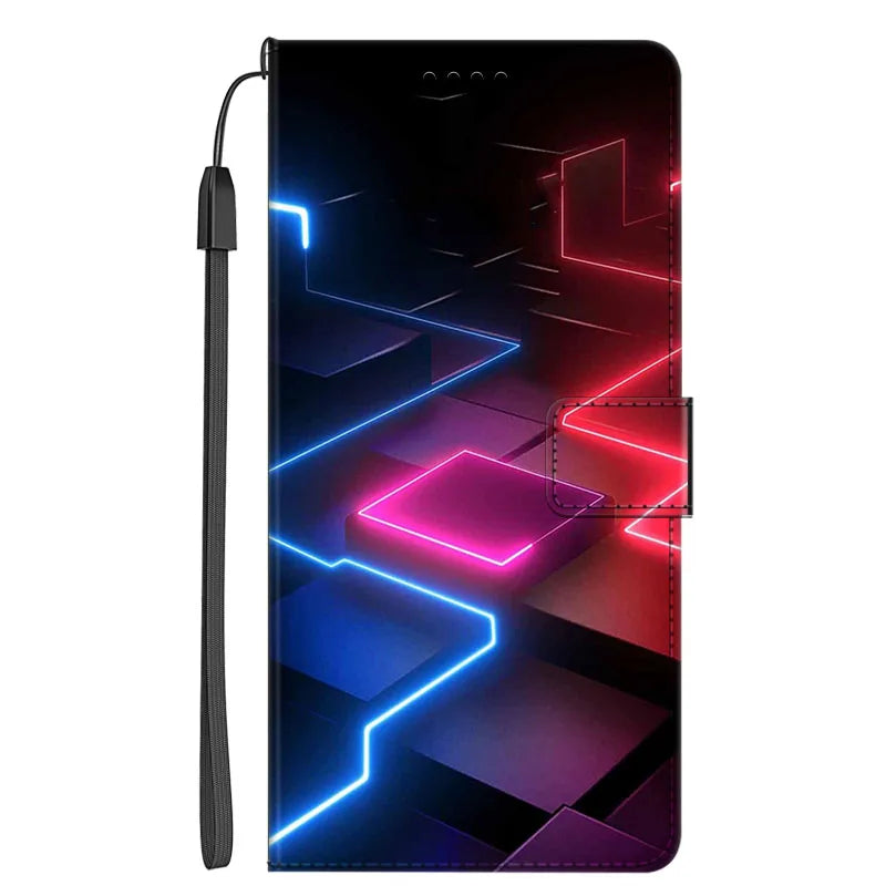 Marmor Weihnachts Ledertasche für Google Pixel 7 Pro Flip Case mit Kartenfach