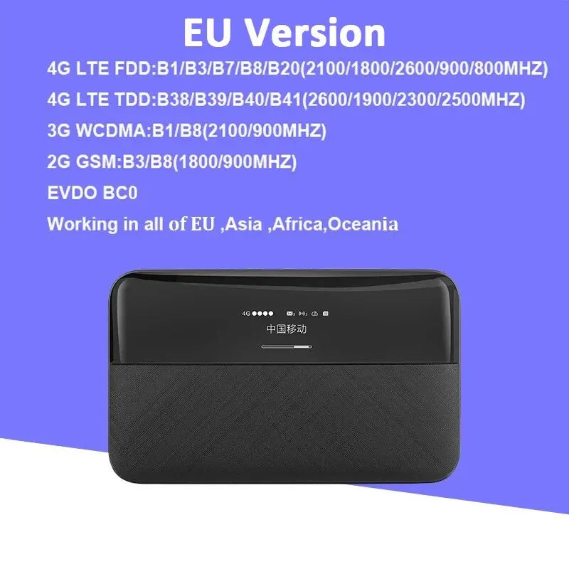 Kuwfi 4G Pocket WiFi Router 6000mAh