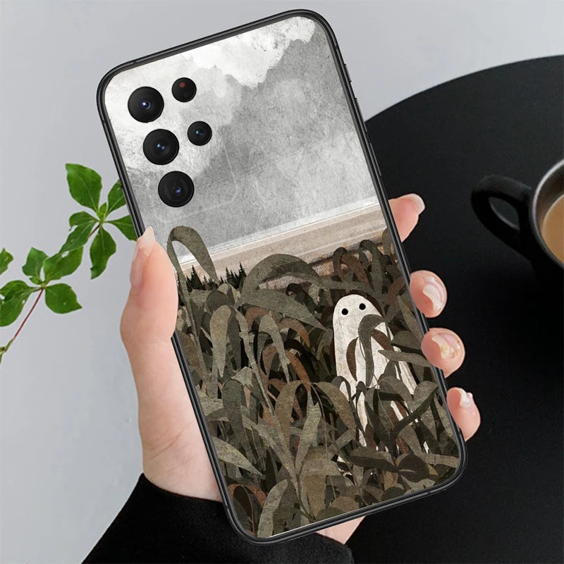 Halloween Geist Hülle für Samsung Galaxy S25–S21