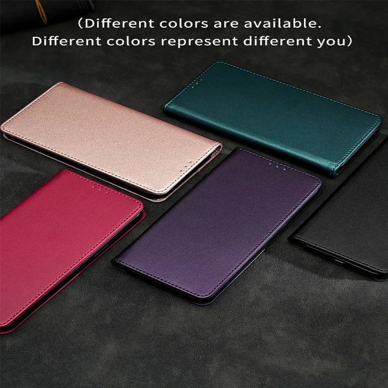 Étui en cuir de luxe avec fente pour carte Xiaomi