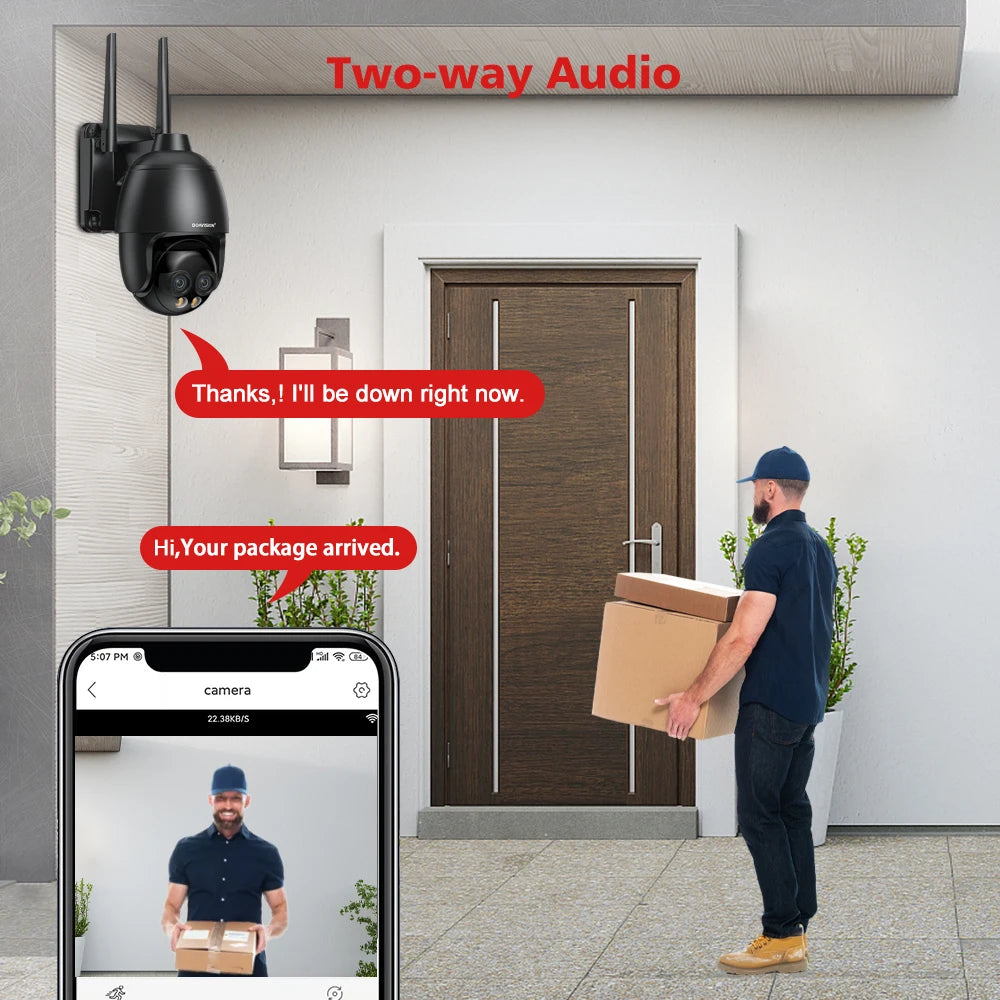 8MP Dual-Lens WLAN/4G/POE Kamera mit Auto-Tracking