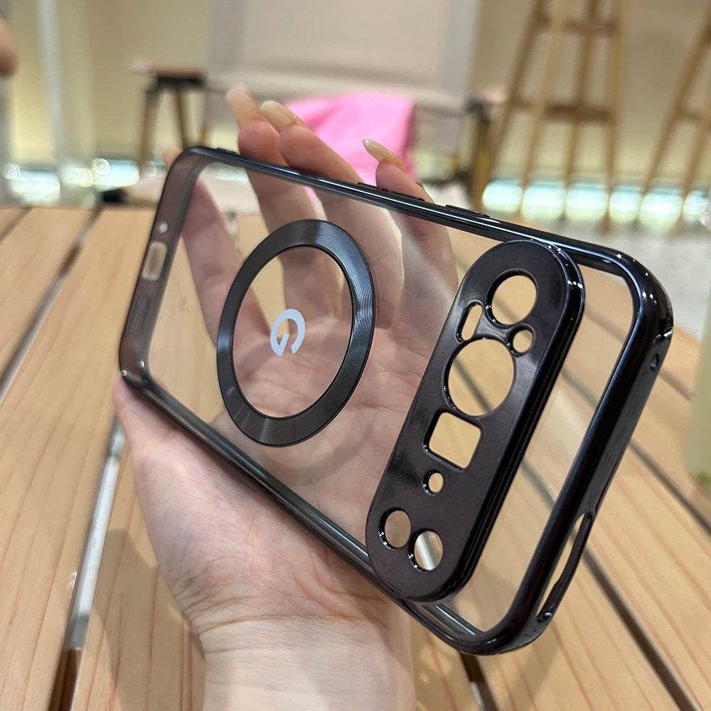 Transparente Magnet-Hülle für Pixel 8/7A