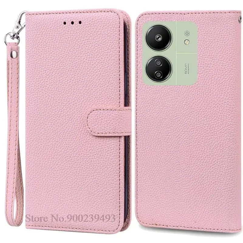 Leder Klapphülle für Redmi 13C
