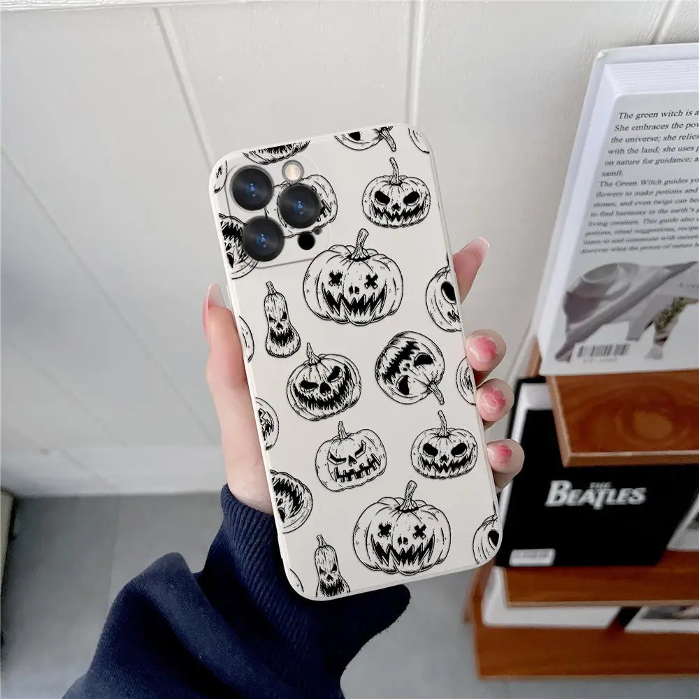 Halloween Horror Art Case for iPhone 17-11 Silicone