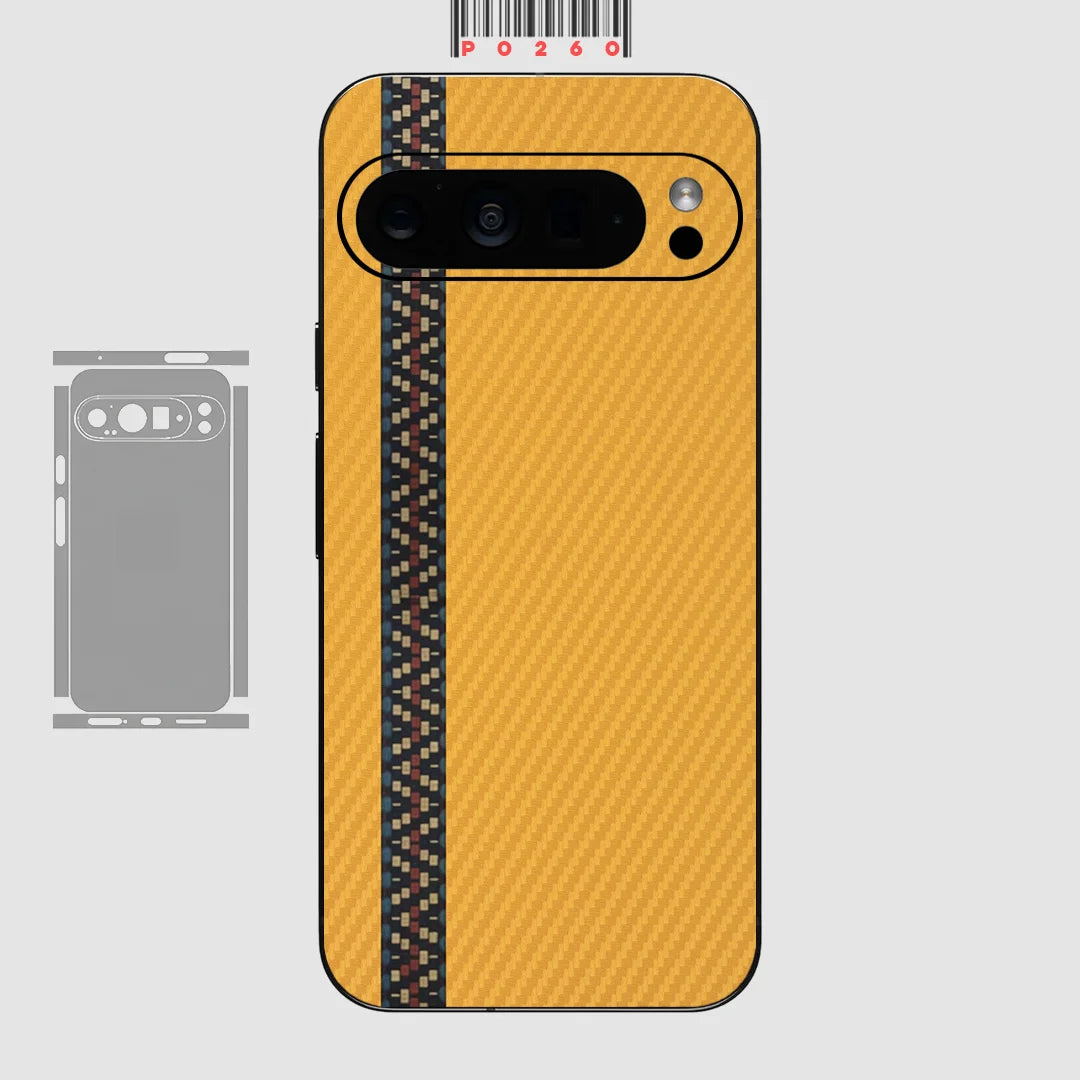 Kohlefaser Hautfolie für Pixel 9–7 Pro