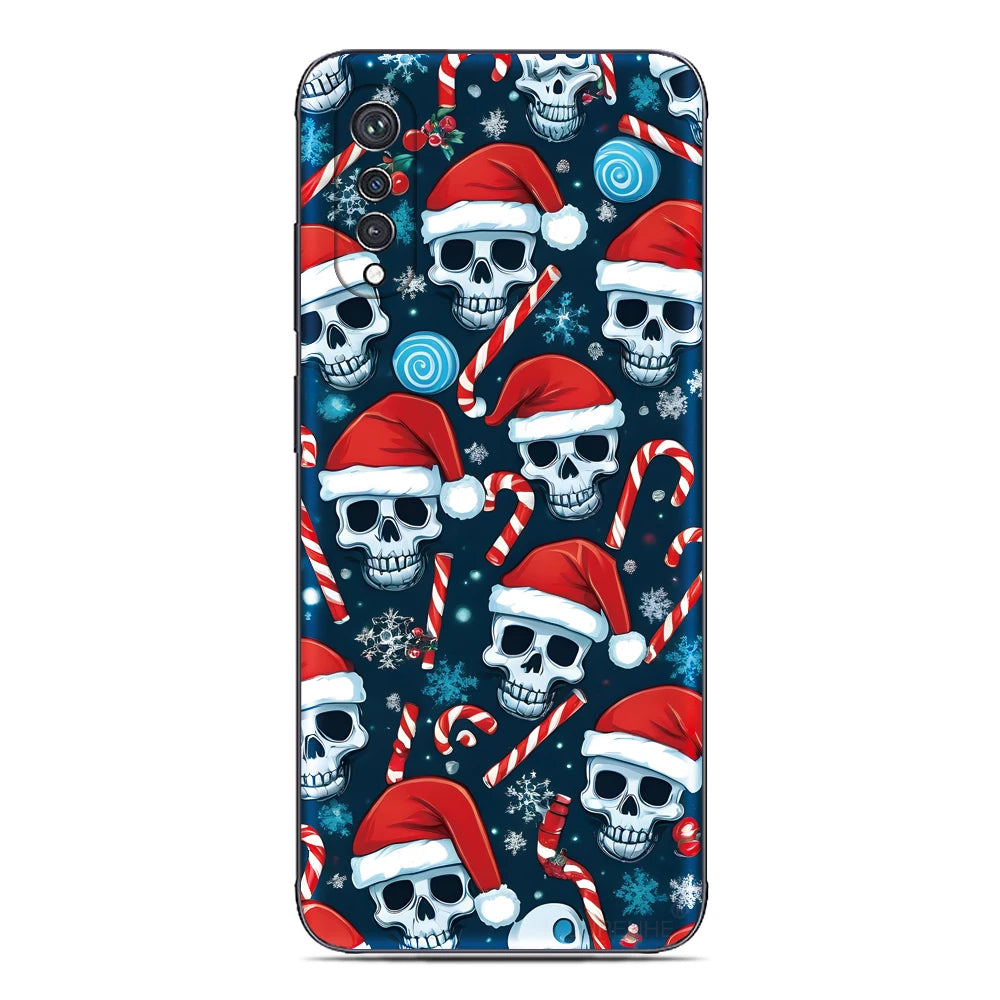 Weihnachts Skulls TPU Hülle für Google Pixel 10 10 Pro und 10 Pro XL weich flexibel stoßfest kratzfest mit Cartoon Blumen Anime Design