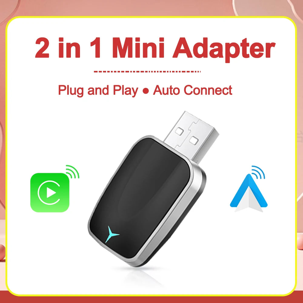 Kabelloser CarPlay Android Auto Adapter Mini