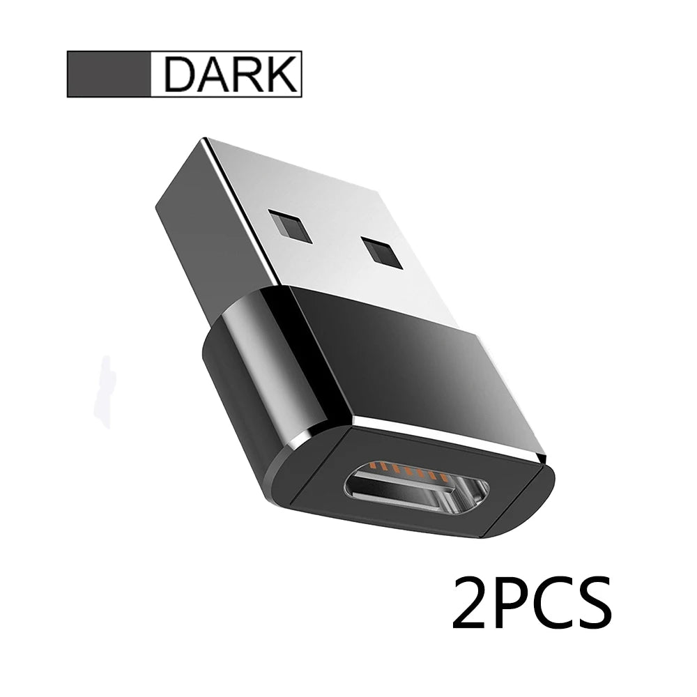 2er Set USB zu Typ-C OTG Adapter