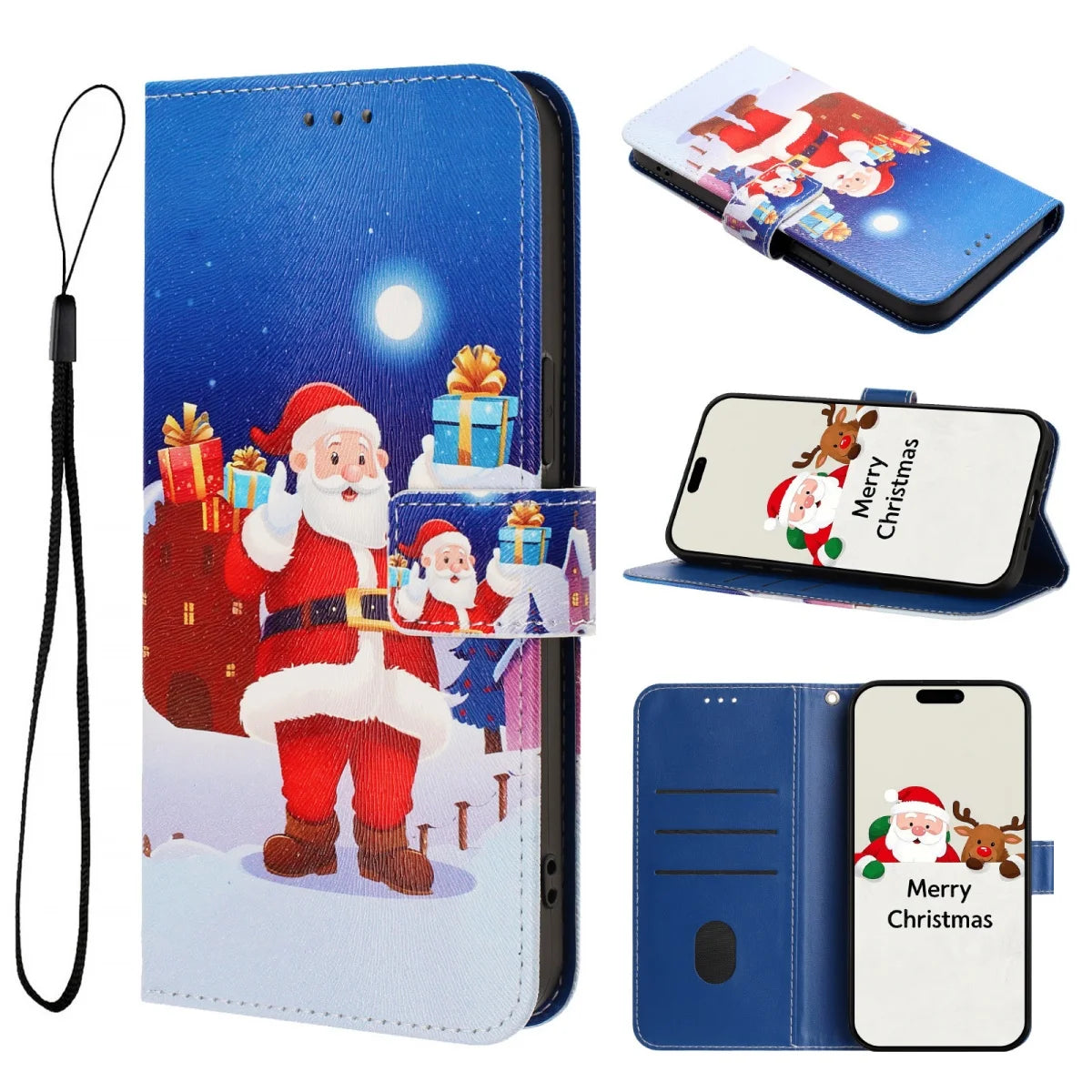 Christmas flip wallet case for Google Pixel