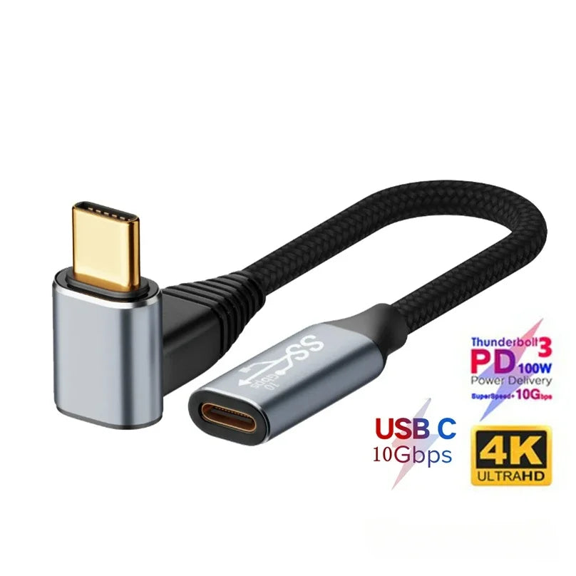 3M USB-C 3.1 Gen2 Schnellladekabel 90-Grad-Datenkabel