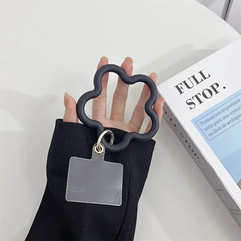 Silikon Armband Blumenmuster Lanyard Anti‑Fall