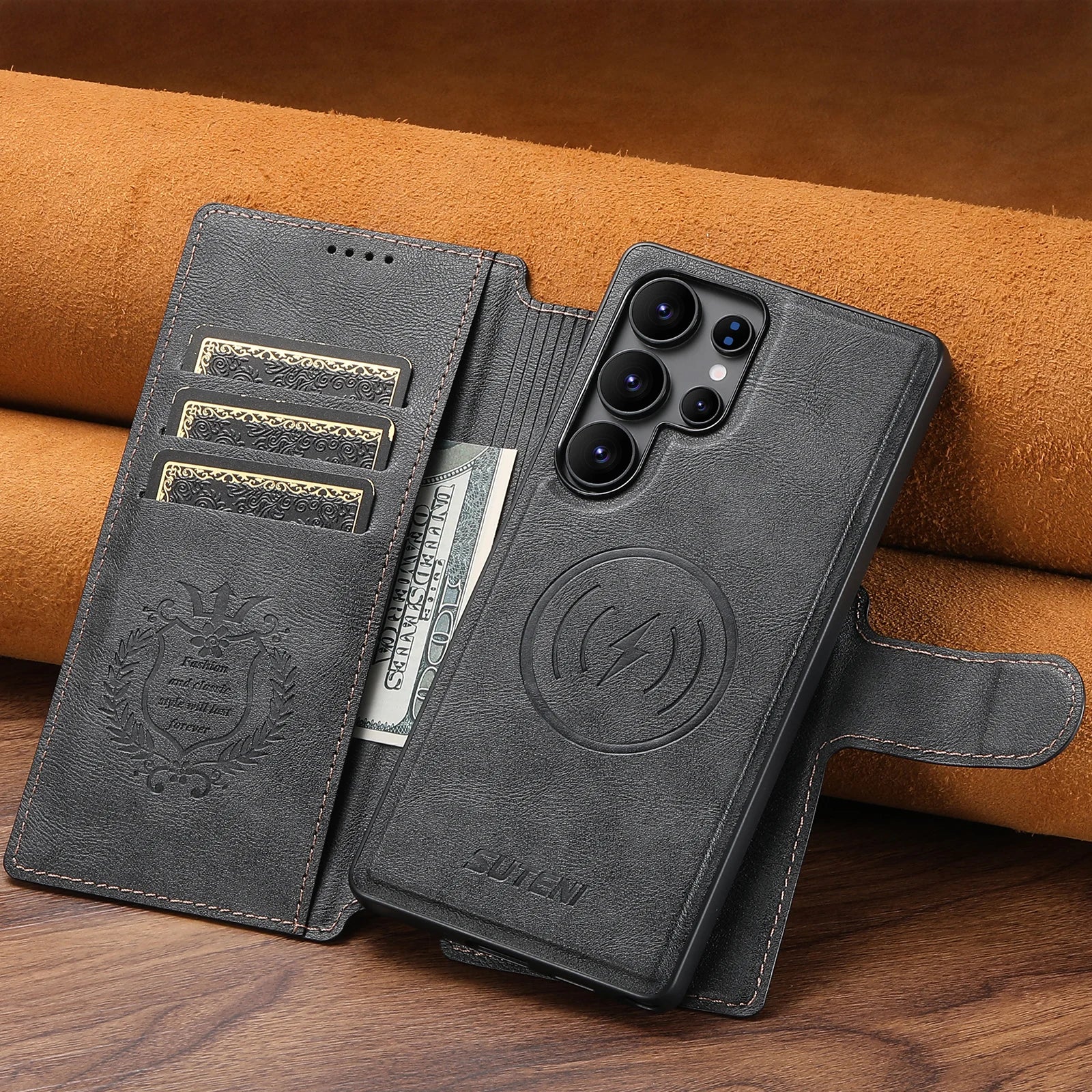 PU Leder Hülle für Samsung S23 S24 S25