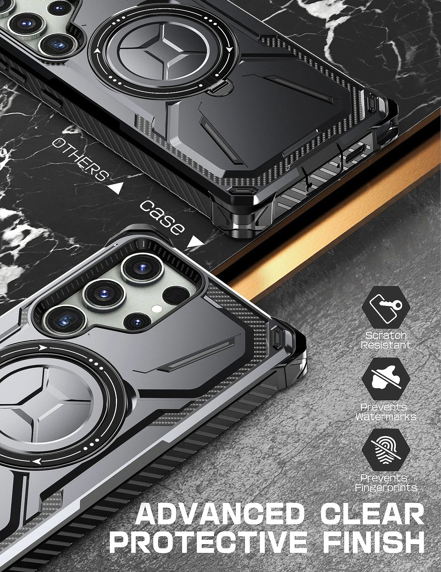 Metallhülle mit Magnet & Ständer