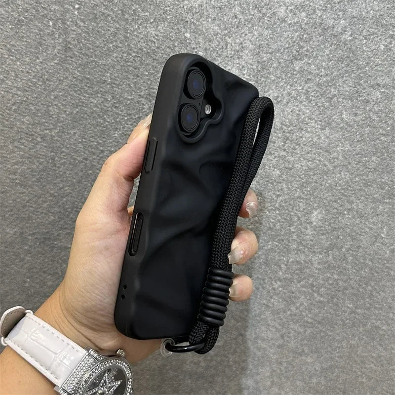 Stylish silicone lanyard case for iPhone 17 Pro