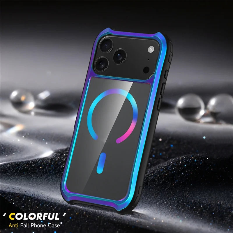 Transparente Aluminiumrahmen-Hülle für iPhone 17 Pro