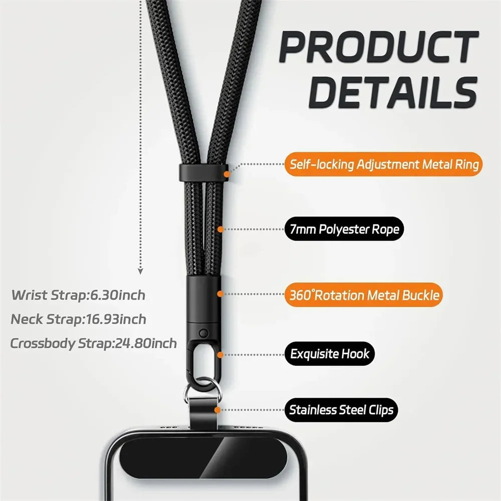 Handy-Lanyard kurz verstellbar mit Anti-Drop-System