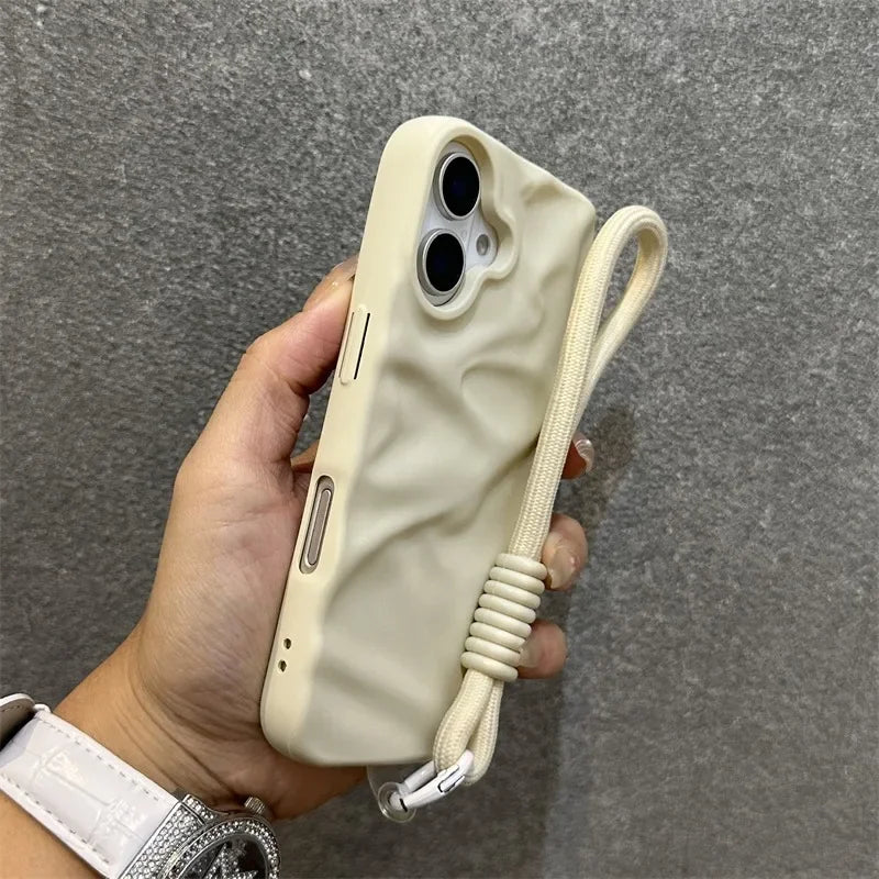 Stylish silicone lanyard case for iPhone 17 Pro